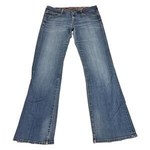 Vigoss Jean Women 9 Milan Medium Blue Wash Denim Bootcut Low Rise Casual Cowgirl